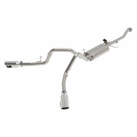ADVANCED FLOW ENGINEERING AFE 4933129P 304 SS Cat-Back Exhaust System with Split Side Exit for 2021 Ford F-150 A15-4933129P